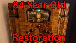 84 Year Old Radio Receiver Restoration StrombergCarlson 145L [upl. by Ajup547]