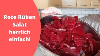 Rote Rüben Salat wie ich ihn mag  herrlich einfach [upl. by Furr742]