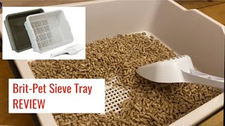 BritPet Sieve Litter Tray System REVIEW  Designed For Wood Pellets Cat Litter [upl. by Eissim]