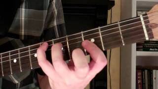 How To Play the Ebmaj7 Chord On Guitar E flat major seventh 7th [upl. by Odele]