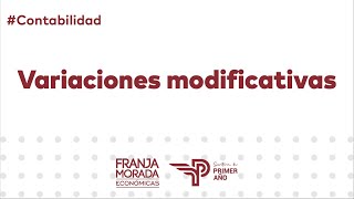 Ejemplos Variaciones Patrimoniales Modificativas [upl. by Checani]