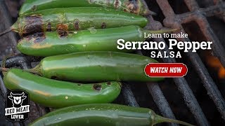 Spicy Salsa Recipe  EASY Serrano Pepper Salsa  HOT [upl. by Yart]