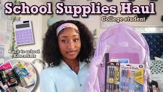 BACK TO SCHOOL SUPPLIES HAUL  school essentials [upl. by Airuam]