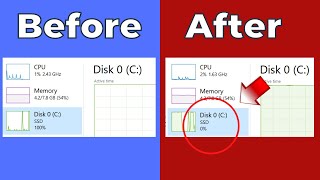 How to Fix 100 DISK USAGE Windows 11 2023 [upl. by Fedak386]