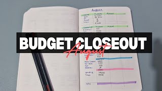 Allocating 17  of income into savings goals 🎯  August Budget Recap 24 [upl. by Nauqram]