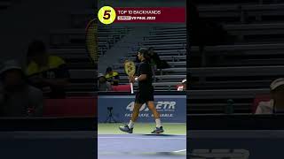 MARCOS GIRONS IMPRESSIVE BACKHAND AT NBO 2023 🎾⚡️ [upl. by Gnohc]