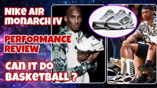 Nike Air Monarch 4  CAN IT DO BASKETBALL Performance Review [upl. by Nabetse]