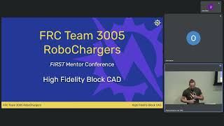 High Fidelity Block CAD FIRST Mentor Conference Presentation  Orion DeYoe [upl. by Pomona]