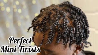 Juicy Two Strand Mini Twists for Teen Boys amp Men  Protective Natural Hairstyles for Men [upl. by Aicilyt]