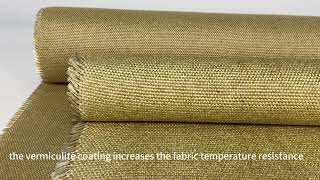 Vermiculite coated fiberglass fabric [upl. by Eiramait]