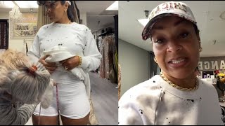 quotIts Big Huhquot Lisa Raye Gets Her Moose Knuckle Measured While Dress Shopping In Hollywood [upl. by Nylidam]