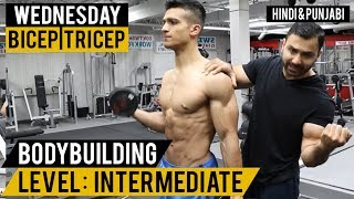 DAY 5  Bicep  Tricep amp Forearms Workout for BEGINNERS Hindi  Punjabi [upl. by Orlov]