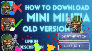 mini militia old version hack mod download link in description [upl. by Aisiram873]