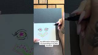 Day 5 Abstract Affirmation Diary artoftheday arttherapy therapeuticart affirmation [upl. by Assenyl]