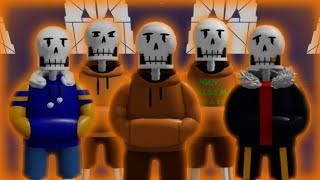 Underswap Papyrus and all skins gameplay  ULC  Undertale Last corridor [upl. by Ayna]