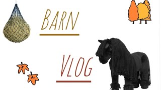 BARN VLOG Day at the yard lemieuxtoypony crafts equestrian hobbyhorse [upl. by Casilda]