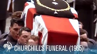 Sir Winston Churchills Funeral A World In Remembrance 1965  British Pathé [upl. by Gussman916]