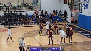 Mifflin Vs Horizon Varsity High School Basketball [upl. by Mena]