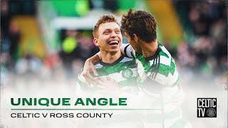 Celtic TVs Unique Angle  Celtic 10 Ross County  Alistair Johnstons strike in first minute [upl. by Valerye208]