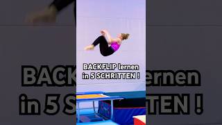 BACKFLIP TUTORIAL in 5 SCHRITTEN 😳🙌🏼 tutorial rückwärtssalto turnen backflip [upl. by Barde]