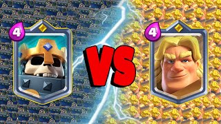 SKELETON KING Vs GOLDEN KNIGHT  Clash Royale Battle [upl. by Philipps]