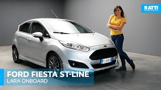 FORD FIESTA 15 75 CV STLINE GRIGIA AZIENDALE DIESEL 2017  INTERNI ED ESTERNI CON LARA [upl. by Thorndike]