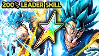 100 AGL LR VEGITO BLUE  LR GOD GOKU amp VEGETA ROTATION Dragon Ball Z Dokkan Battle [upl. by Aliab273]