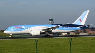 Jetairfly OOJDL Boeing 7878 Dreamliner landing  BRU [upl. by Llerad]