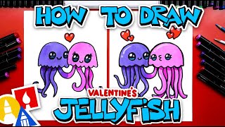 How To Draw Jellyfish For Valentines Day [upl. by Scholz]