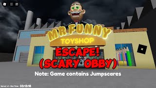 Horrifying Fun in Mr Funnys ToyShop SCARY OBBY [upl. by Hilar]