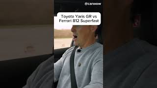 Toyota Yaris GR vs Ferrari 812 Superfast [upl. by Haynor]