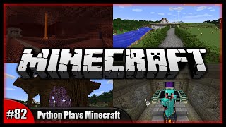 Python Plays Minecraft  Portal Madness Hedged Pathways  Minecraft Survival PC 15w31c 82 [upl. by Kendra]