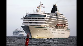 Biggest cruise ship parade in Warnemünde amp Rostock ports for Berlin in 2017  4KQualityVideo [upl. by Durr]