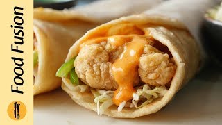 Crispy Chicken Paratha Roll Recipe By Food Fusion Ramzan Special Recipe [upl. by Nilya208]