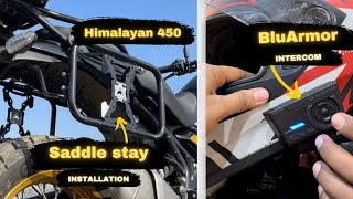 Best Saddle Stay for Himalayan 450 amp Mesh Intercom BluArmor C30 [upl. by Weight137]