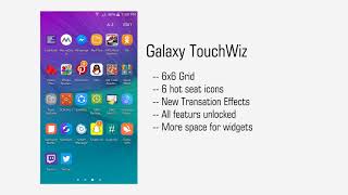 Galaxy Ported Apps  6x6 Grid TouchWiz for Lollipop IntelliTech [upl. by Agem]