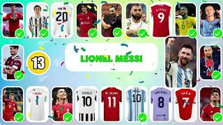 Devines la CHANSON EMOJI MAILLOT du footballeur  Messi Ronaldo Mbappe Haaland  Football Quiz 2024 [upl. by Damien512]