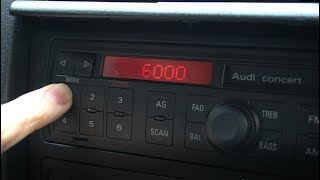 Radio Code eingeben und Sicherung prüfen Audi A6 [upl. by Easton]