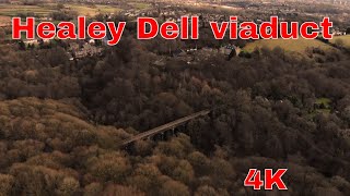 Healey Dell Wallbank and spodden valley Rochdale Drone 4k [upl. by Trinity]