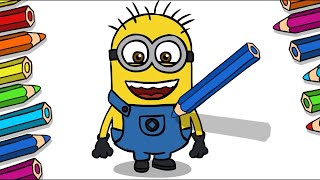 How To Draw Otto From Minions  How to draw a minions drawing draw minions picachu [upl. by Nyra]