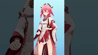 Yae Miko  Smack Yo【Genshin Impact MMD】 [upl. by Nerland]