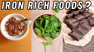 Top 10 Foods Rich in IRON  Foods High In IRON  Iron Rich Foods For Anemia [upl. by Afihtan]