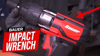 Best Impact Wrench under 100  85 amp Bauer Impact Gun  Harbor Freight Remove Stuck Lug Nuts [upl. by Lillie]