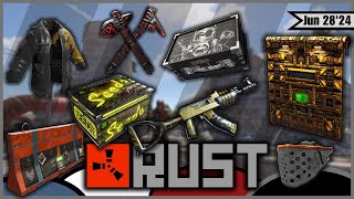 Rust New SkinsRoyal Safari ARDragon Rage JacketCargo Heli BarricadeJUNKERNAUGHT GARAGE DOOR [upl. by Aihsatsan]