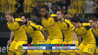 PES 2017  Borussia Dortmund VS Real Madrid GameplayPenalty Shootout  HD [upl. by Innavoeg]