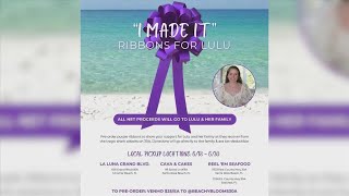 Ribbon fundraiser underway for 15yearold 30A shark bite victim [upl. by Nerret]