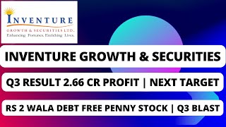 INVENTURE GROWTH AND SECURITIES LTD LATEST NEWS  INVENTURE GROWTH Q3 RESULTS TODAY RESULT ANALYSIS [upl. by Nojed]