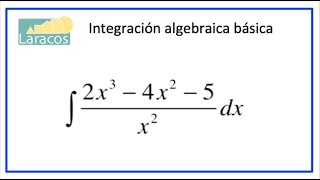 Integracion algebraica basica ejemplo 3 [upl. by Paza]