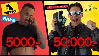 50000 KR vs 5000 KR Outfit Challenge [upl. by Ranita]