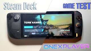 STEAM DECK vs ONEXPLAYER 1S 1195G7  Shadow of The Tomb Raider [upl. by Vincenty]